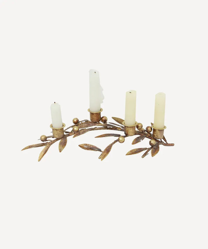 Mistletoe Iron Candleholder | Large