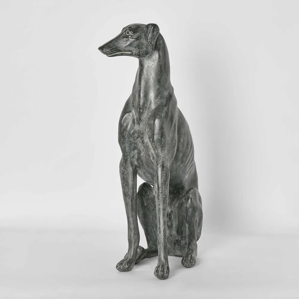 Linah | Sitting Dog Sculpture | Resin H51.5cm