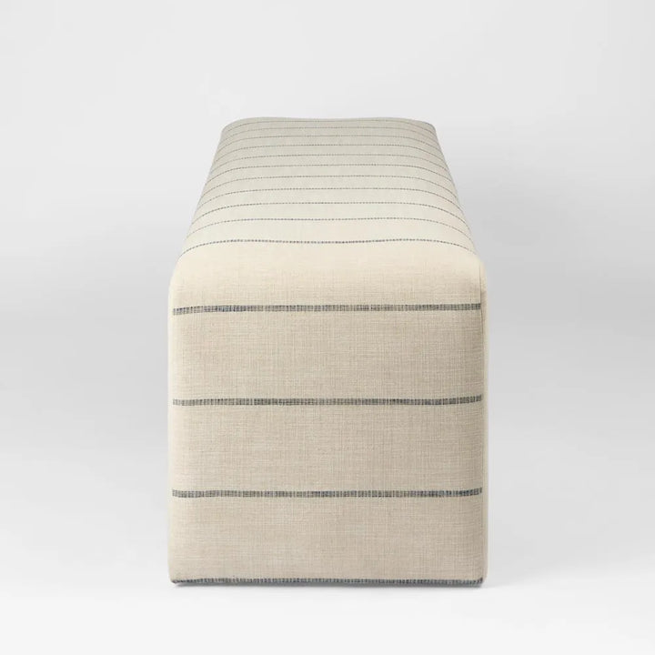 Burleigh Bench | Navy Stripe Poly Blend | W145 x D49 x H49cm