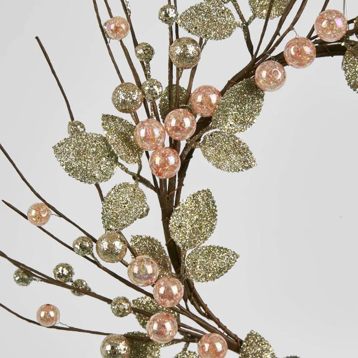 Assive Pink Bead Wreath | 33cm