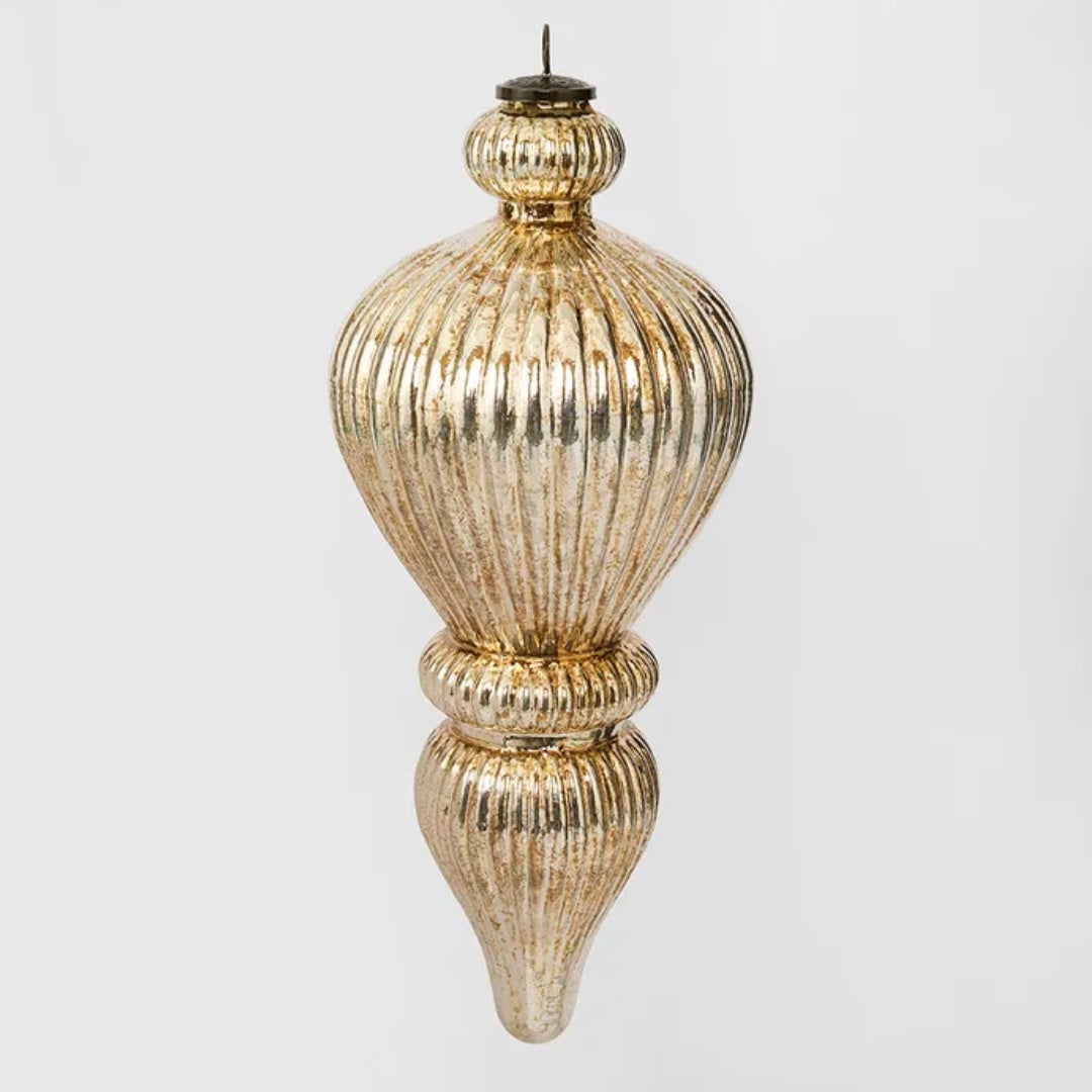 Antique Gold Glass Hanging Finial XL | 53cm