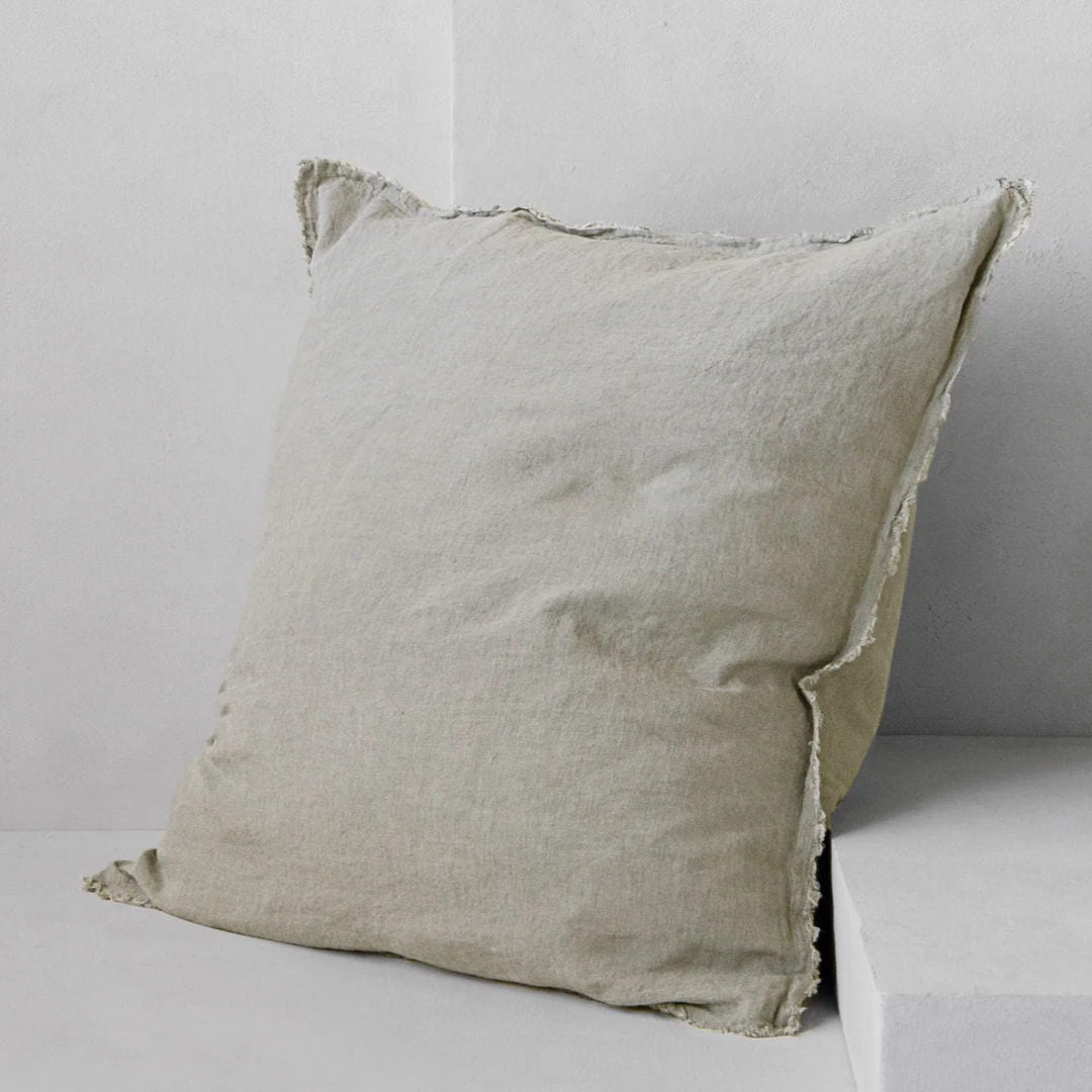 Flocca Euro Pillowcase | Argent - Suzie Anderson Home
