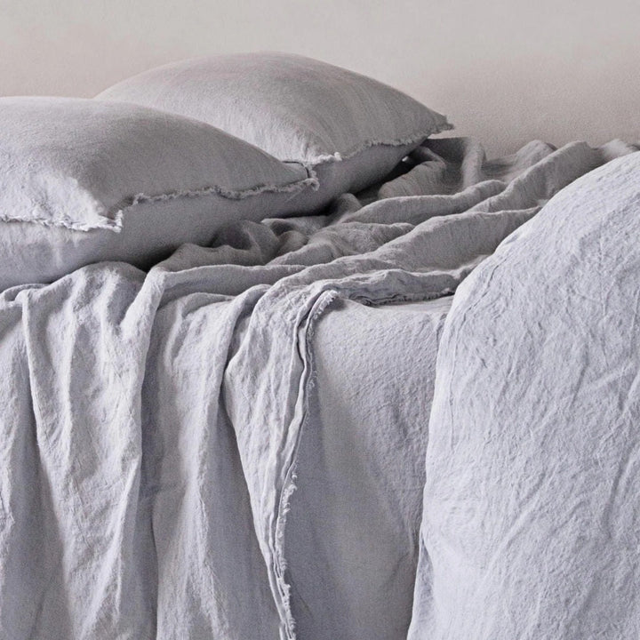 Flocca Flat Sheet | Fog - Suzie Anderson Home