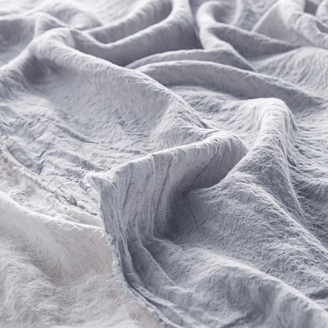 Flocca Flat Sheet | Fog - Suzie Anderson Home