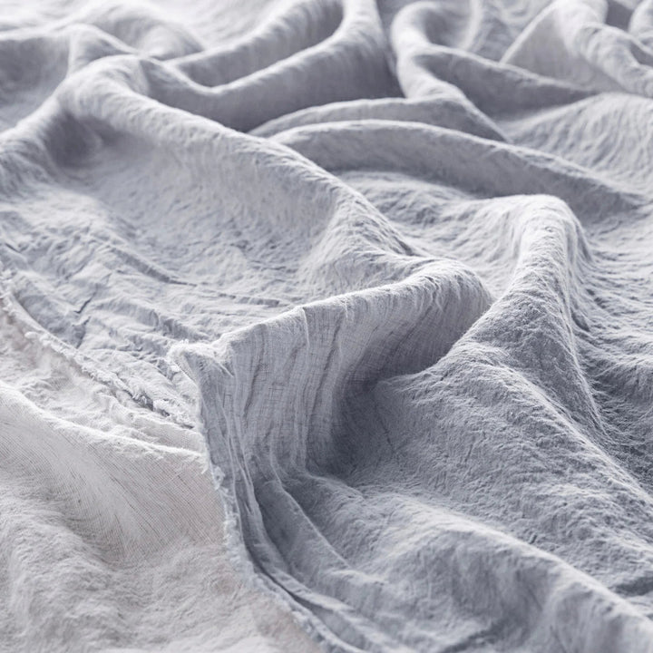 Flocca Flat Sheet | Fog - Suzie Anderson Home