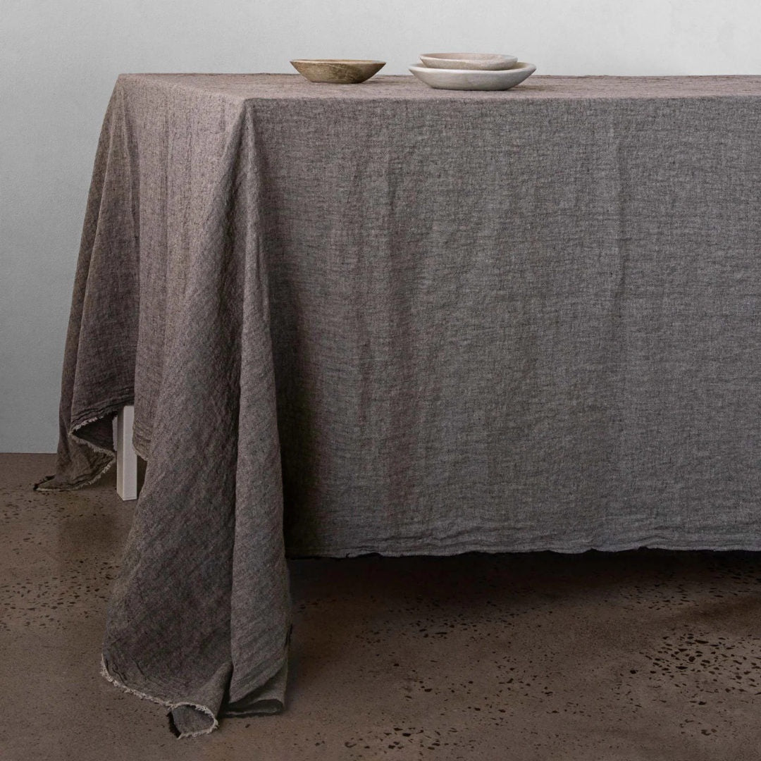 Flocca Linen Table Cloth | Nox - Suzie Anderson Home