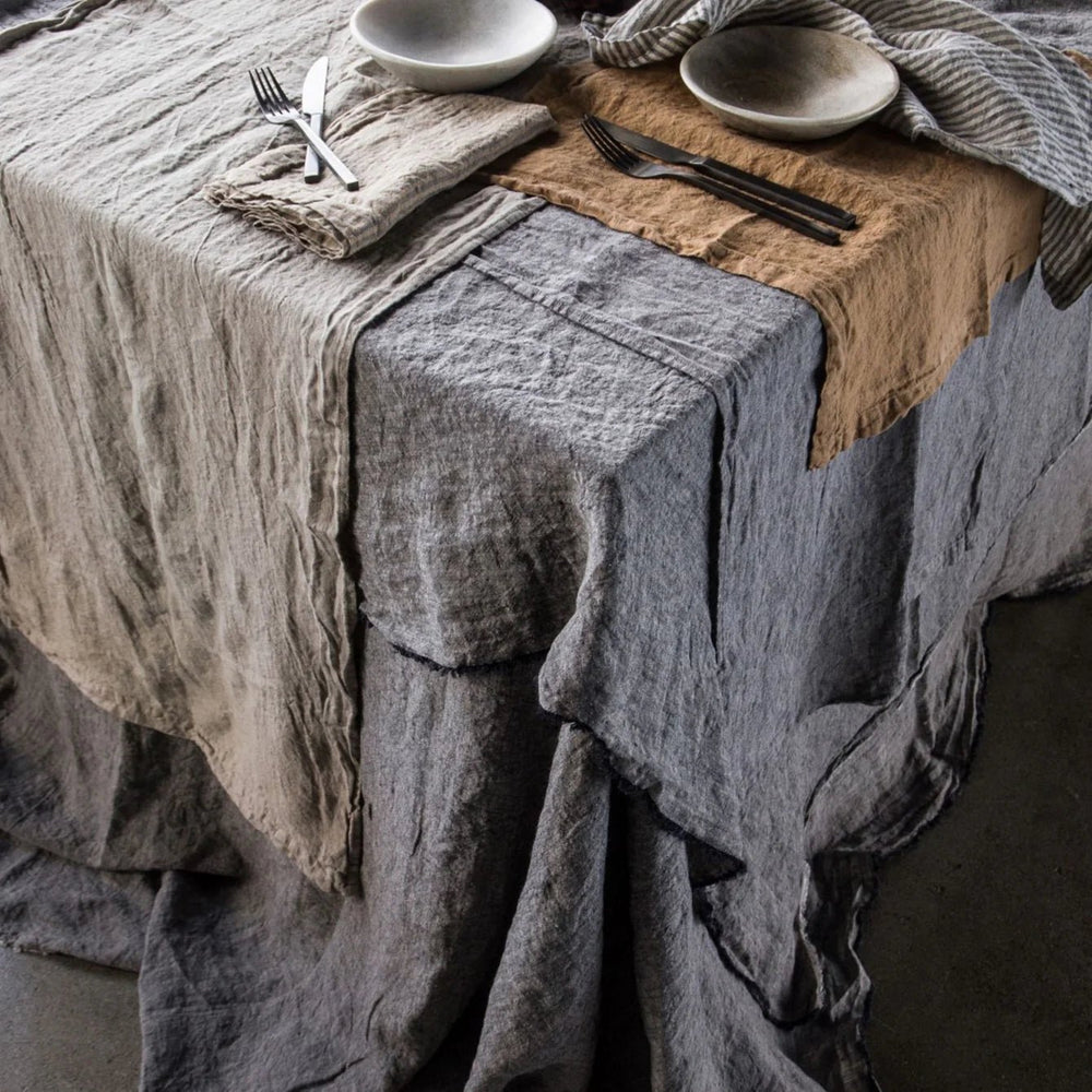 Flocca Linen Table Cloth | Nox - Suzie Anderson Home