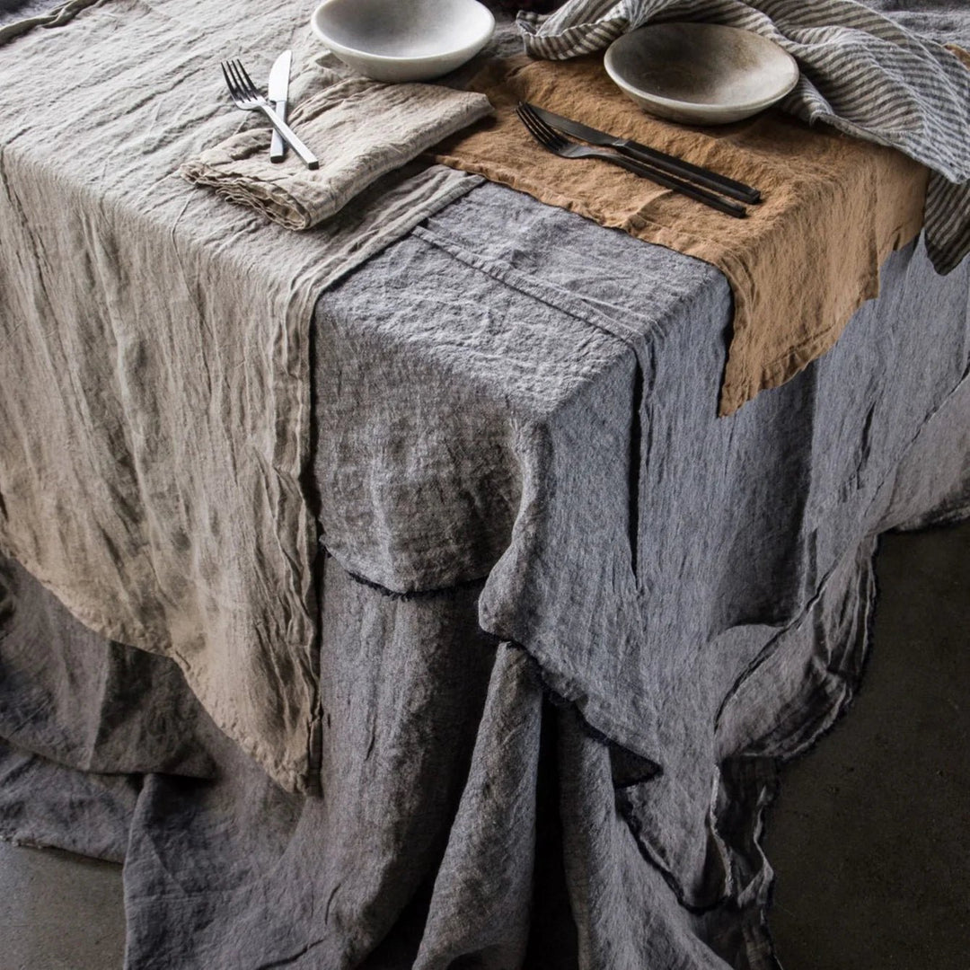 Flocca Linen Table Cloth | Nox - Suzie Anderson Home