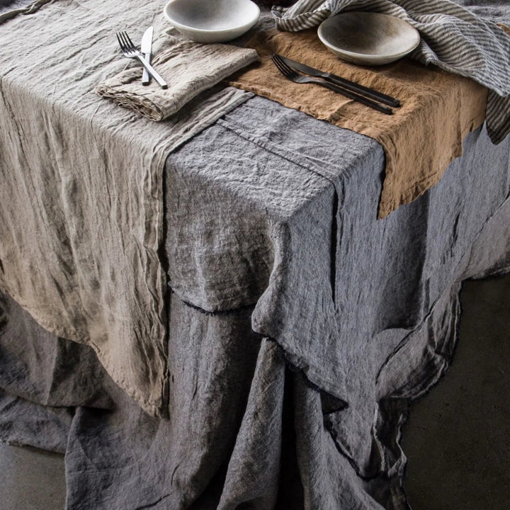 Flocca Linen Table Cloth | Nox - Suzie Anderson Home