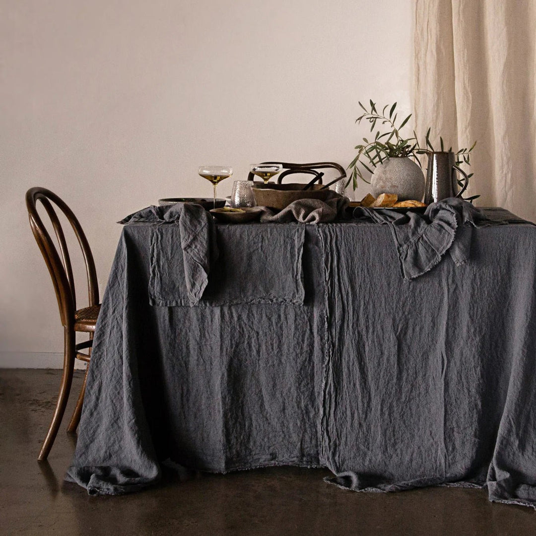 Flocca Linen Table Cloth | Tempest - Suzie Anderson Home