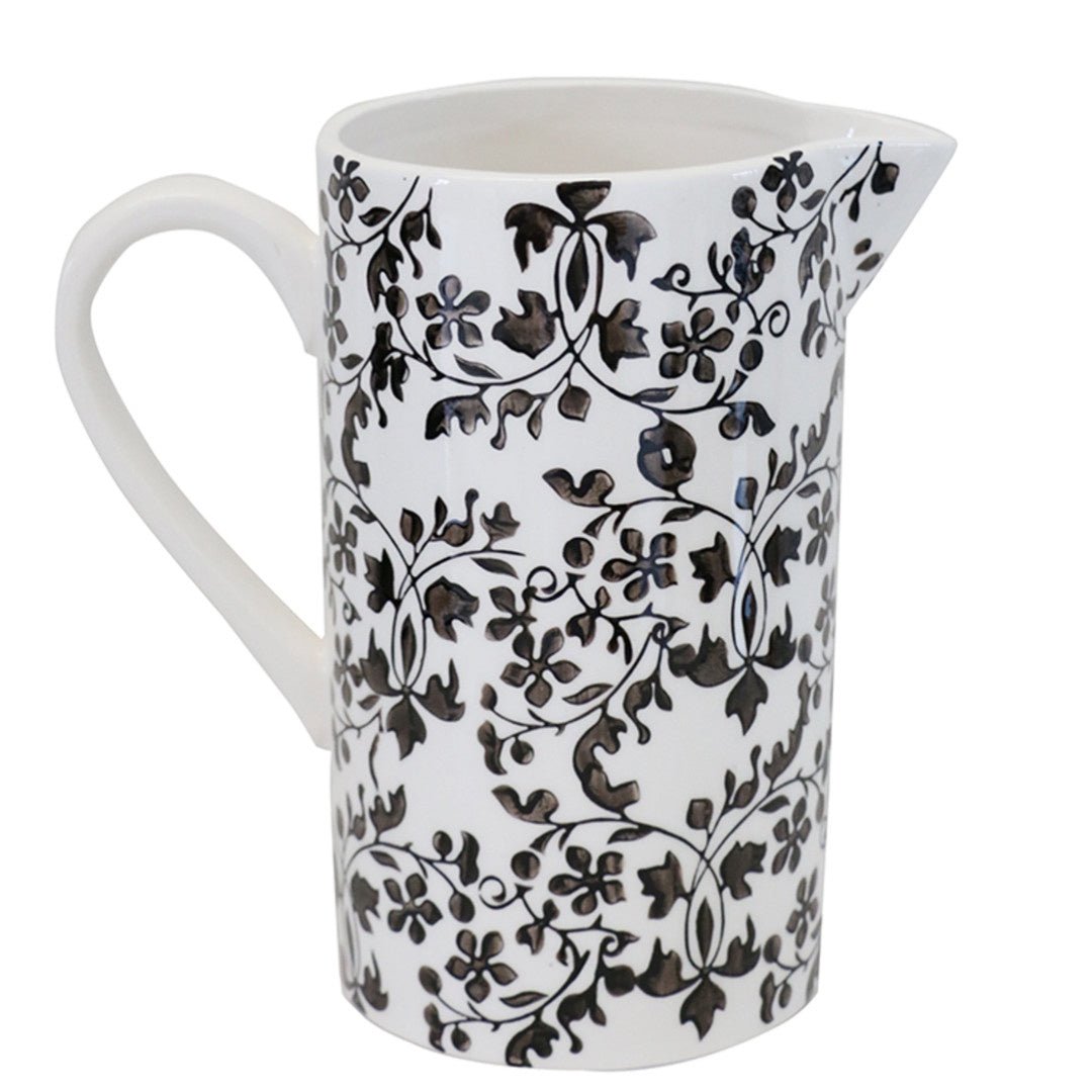 Florentine Noir Handpainted Jug - Suzie Anderson Home