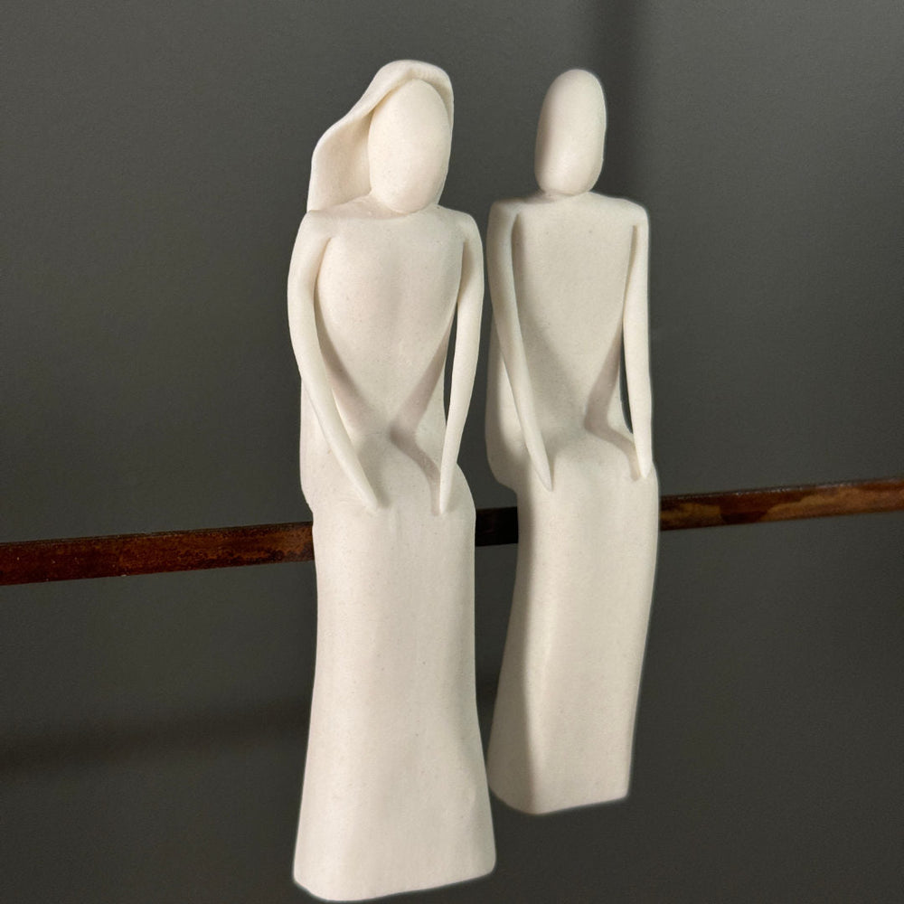 French Sculpture & LED Light | Private Whispers | Laurent Trebout - Suzie Anderson Home