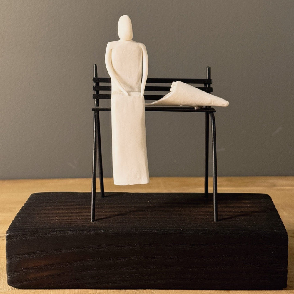 French Sculpture | L'homme au Bouquet | Laurent Trebout - Suzie Anderson Home