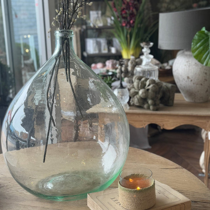 French Vintage Hand Blown Demi John Bottle | Les Puces - Suzie Anderson Home
