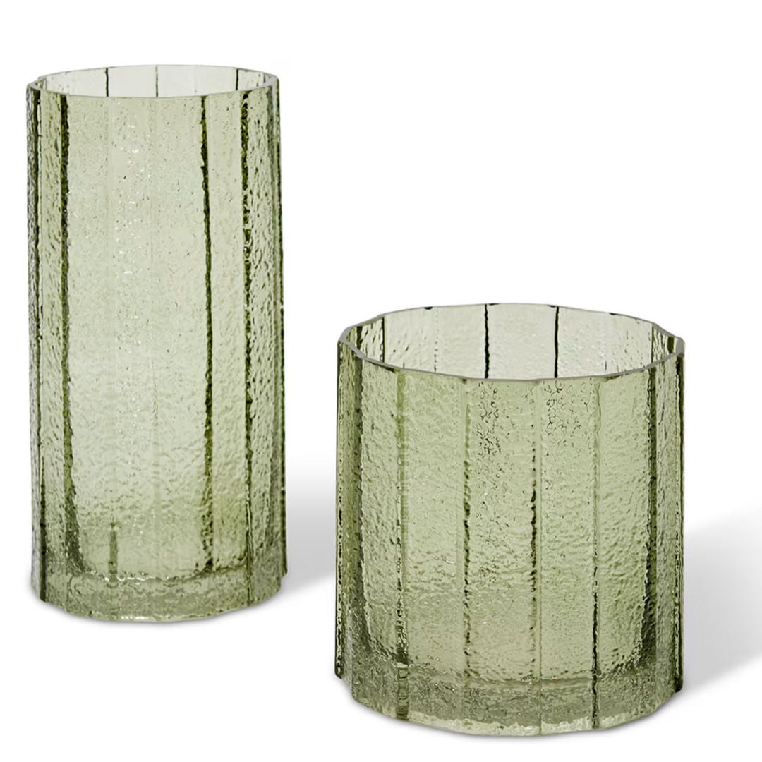 Samson Green Vase | Short 15cm