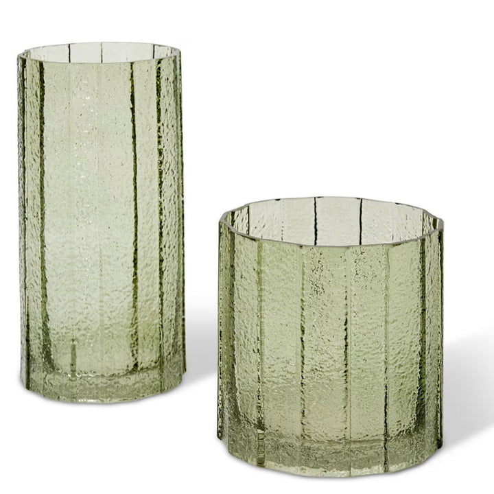 Samson Green Vase | Short 15cm