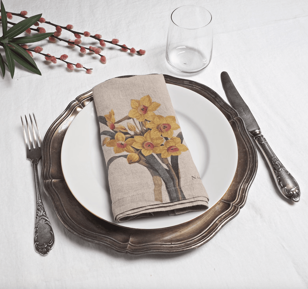 Garden Flowers | Linen Napkins | Set of 6 Mixed - Suzie Anderson Home