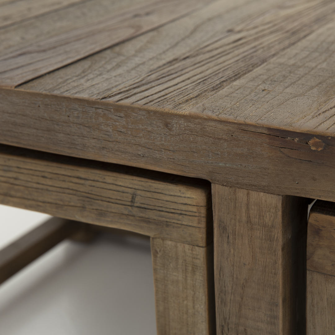 Gaston II Elm Wood Coffee Table | Flamant Belgium | W90 x L90 x H35cm - Suzie Anderson Home