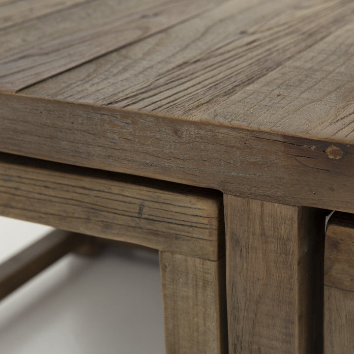 Gaston II Elm Wood Coffee Table | Flamant Belgium | W90 x L90 x H35cm - Suzie Anderson Home