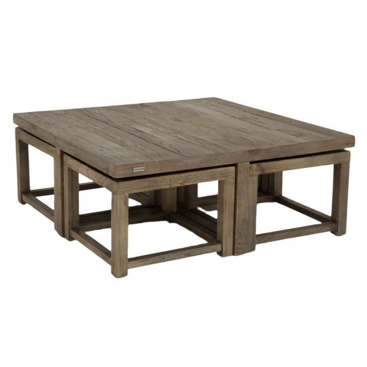 Gaston II Elm Wood Coffee Table | Flamant Belgium | W90 x L90 x H35cm - Suzie Anderson Home