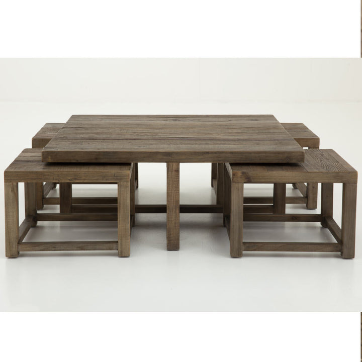 Gaston II Elm Wood Coffee Table | Flamant Belgium | W90 x L90 x H35cm - Suzie Anderson Home