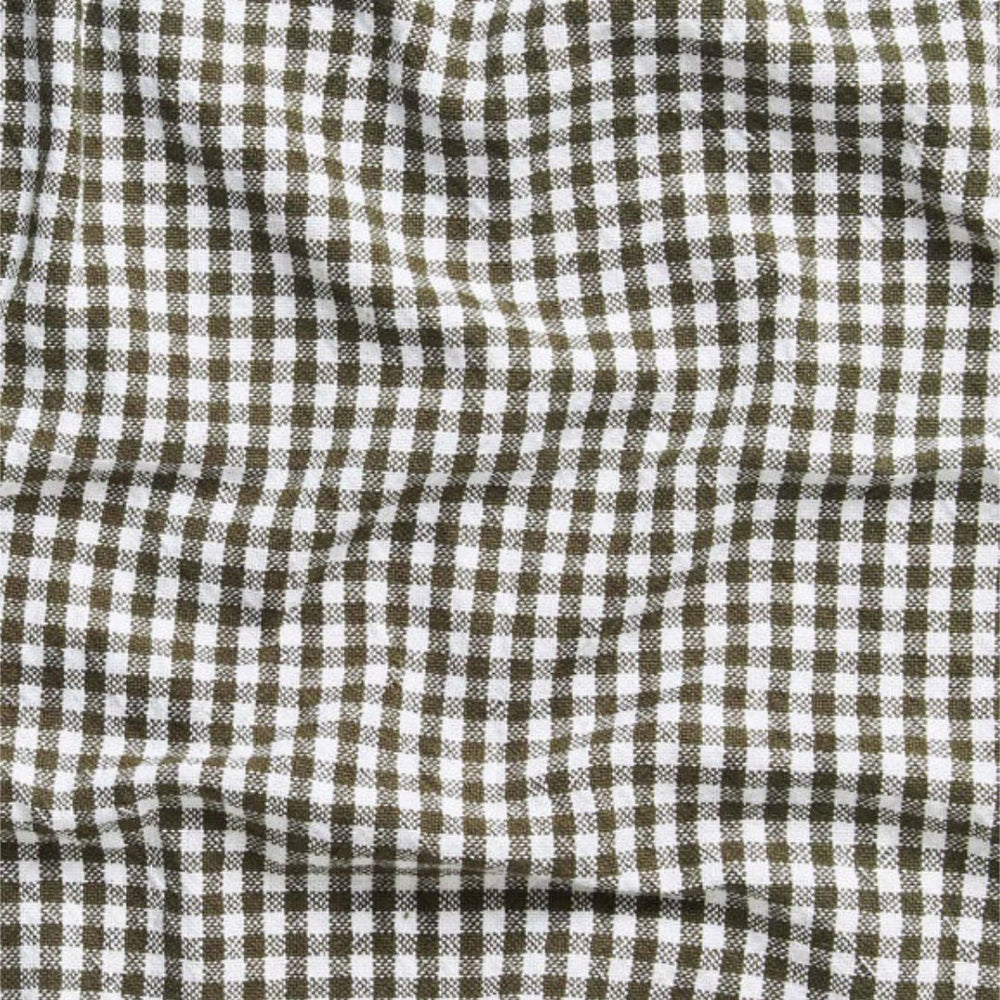 Gingham Washed Cotton Napkin | Olive - Suzie Anderson Home