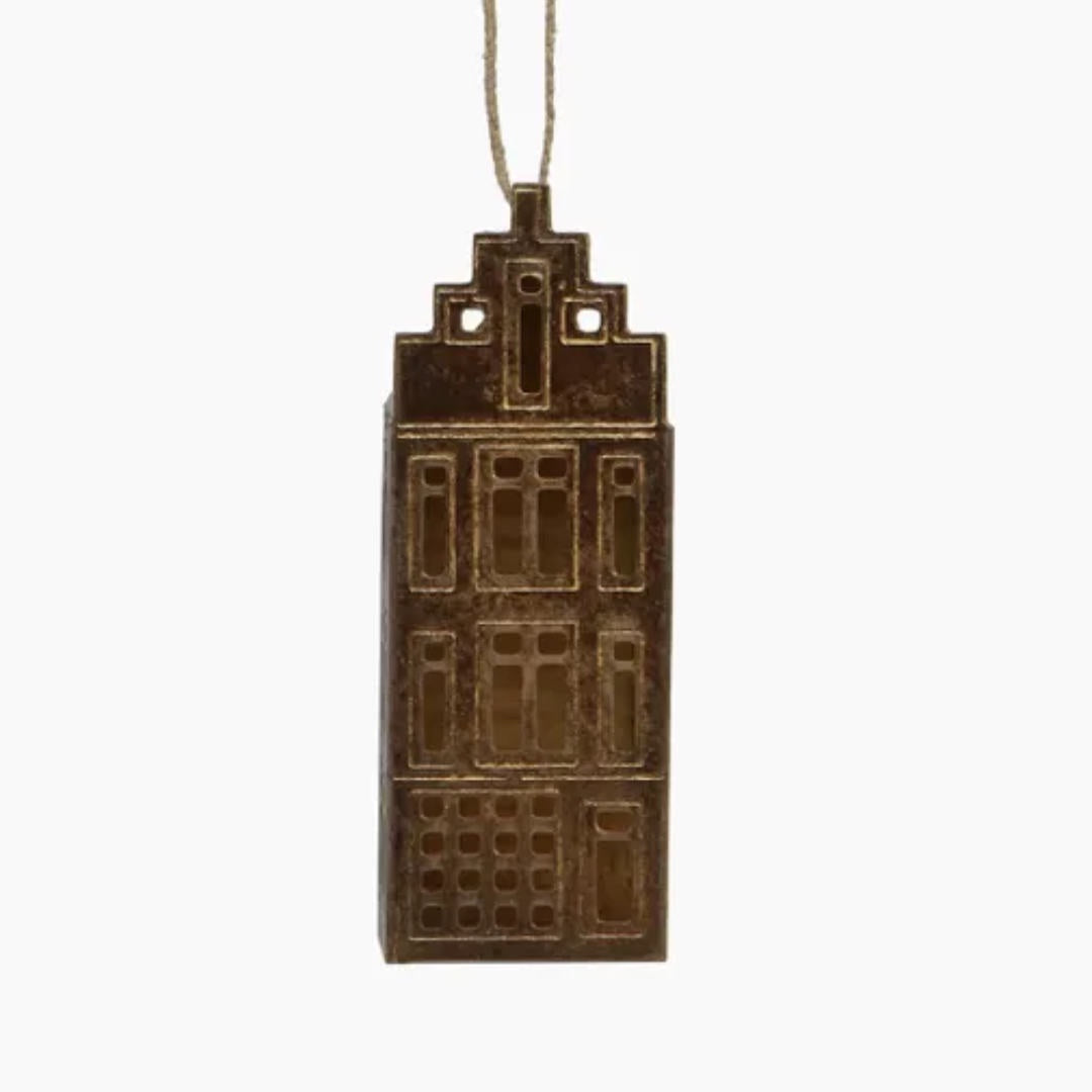 Hanging Gold House Ornament
