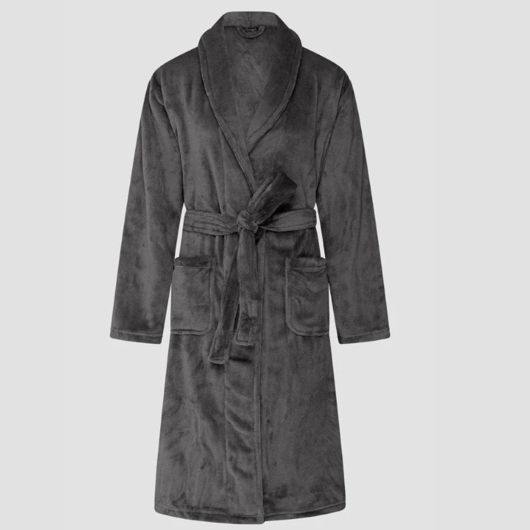 Brogo Bath Robe | Micro Mink | Grey