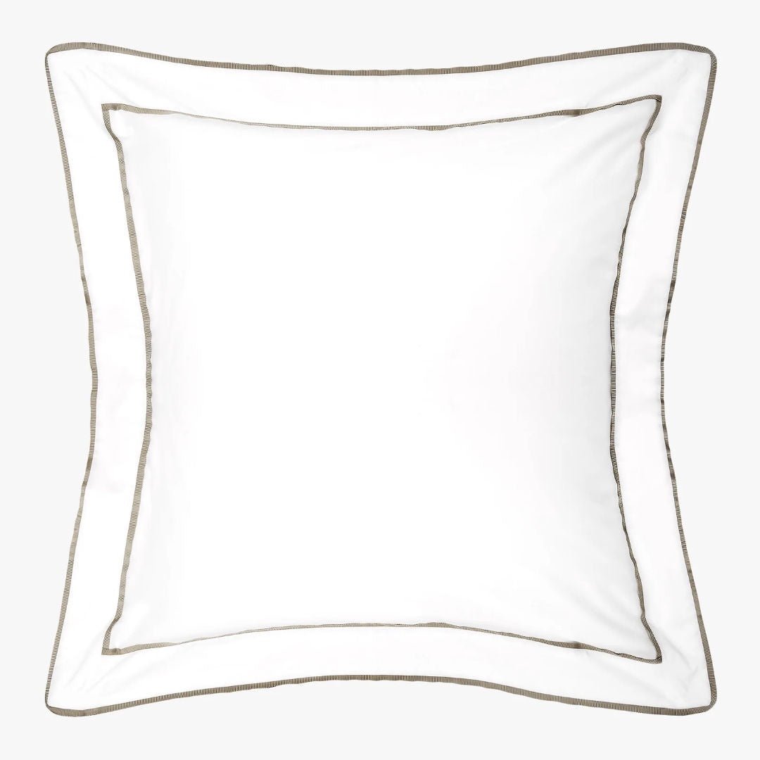 Grosgrain Olive Euro Pillowcase - Suzie Anderson Home