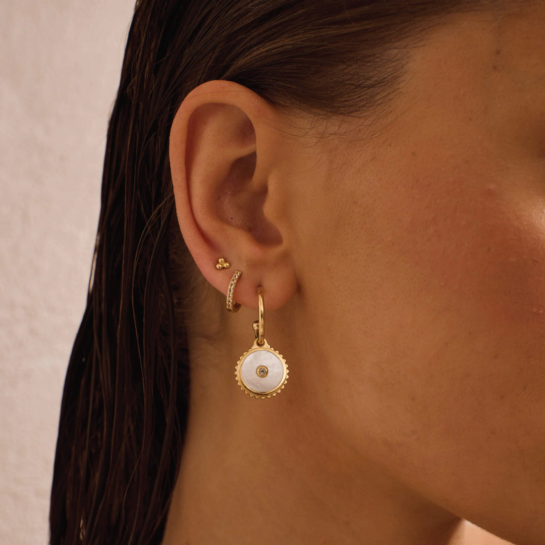 Halcyon Shield Earrings | 18K Gold Plate