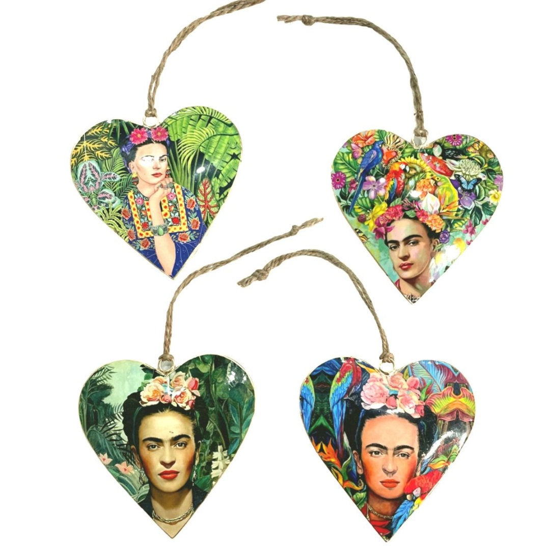 Frida Kahlo Hanging Heart Decoration