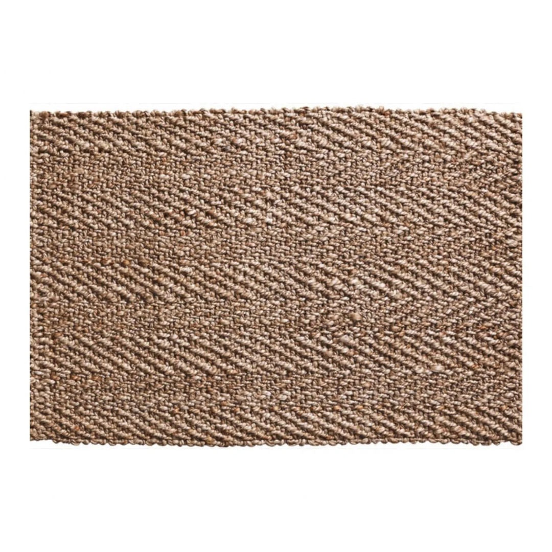Herringbone Silver Floor Mat | 60x90cm