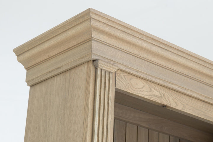 Balmore II 3parts Library | Weather Beaten + Lamp Milano (Excludes shades)  | Flamant Belgium |W318 x D44 x H248