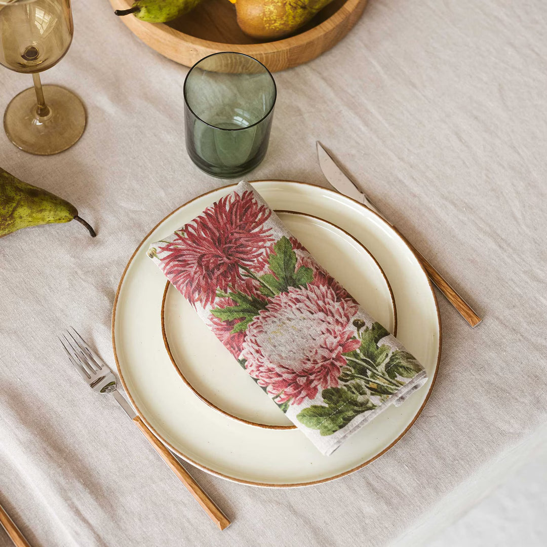 Country Flowers | Linen Napkin | SET OF 6