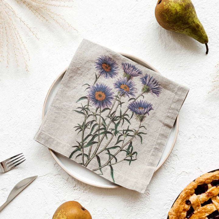 Country Flowers | Linen Napkin | SET OF 6