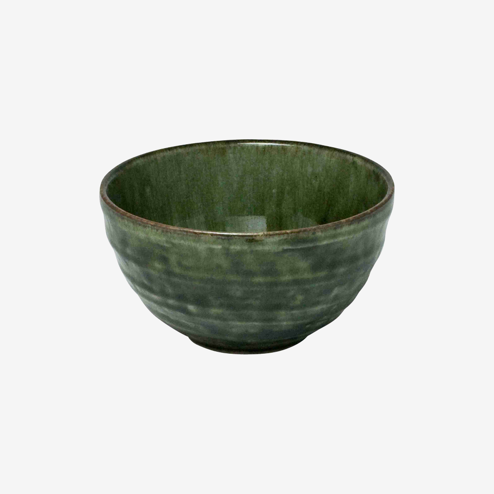 Japanese Iroyu Green Ceramic Bowl | Small