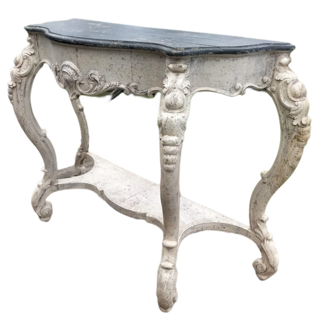 Italian Chestnut Wall Console | Antique - Suzie Anderson Home