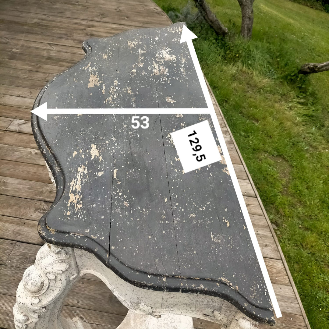 Italian Chestnut Wall Console | Antique - Suzie Anderson Home