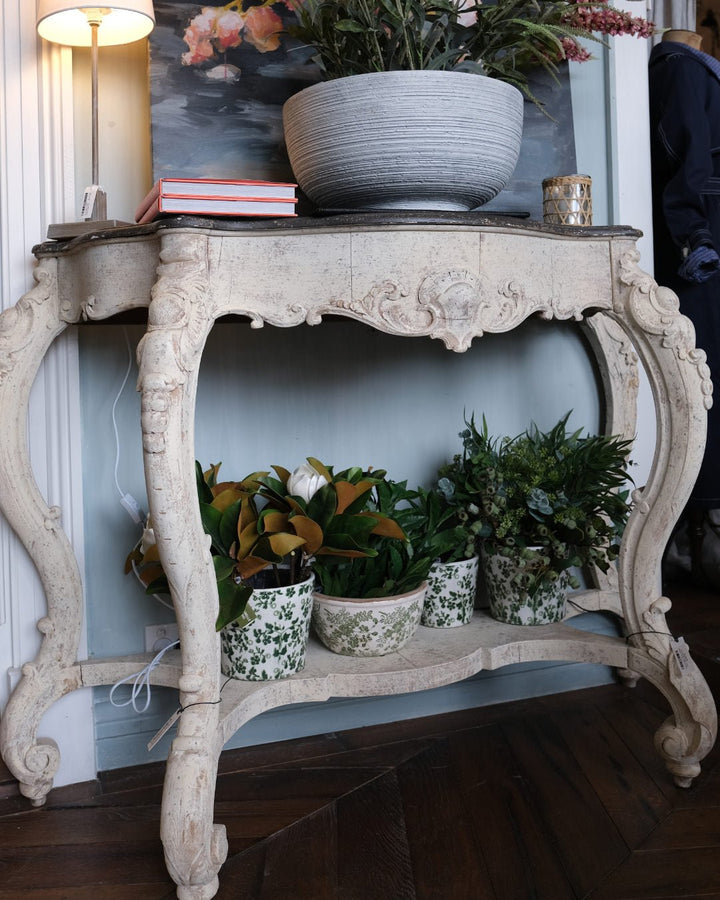Italian Chestnut Wall Console | Antique - Suzie Anderson Home