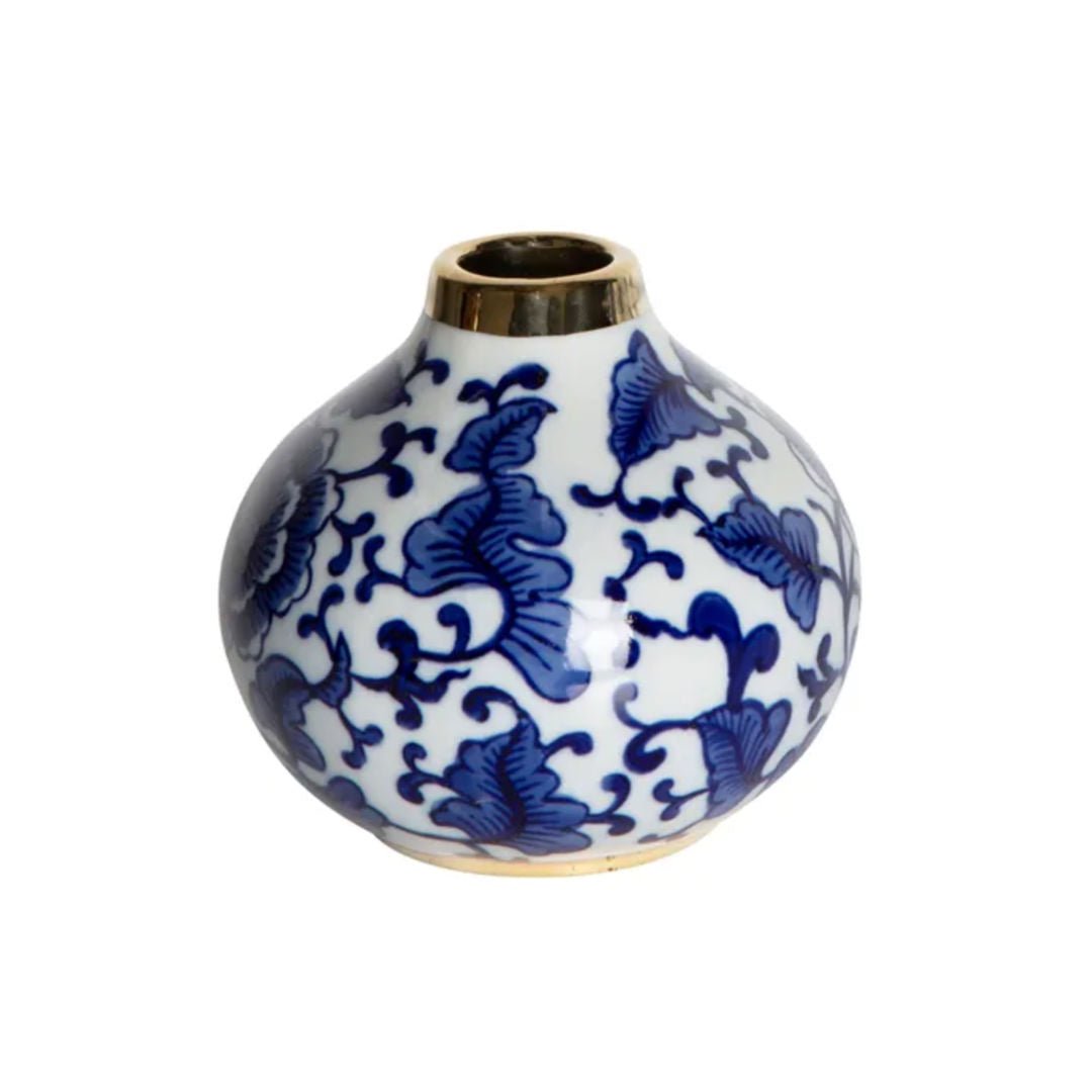 Jardin Mini Bud Vase | Blue & White - Suzie Anderson Home
