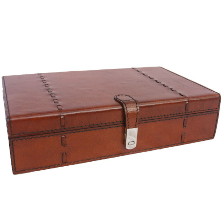 Leather Jewellery Box | Tan