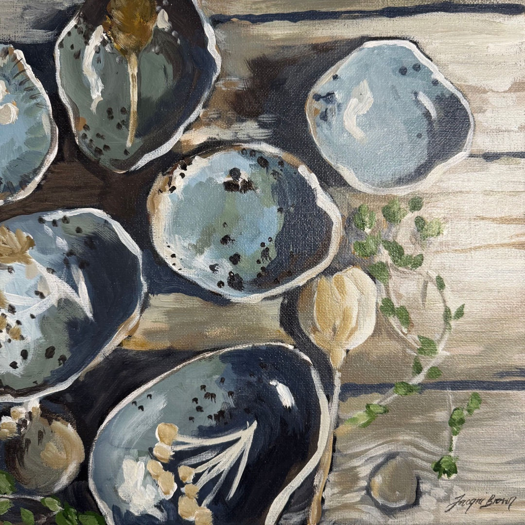 Shells | Acrylic on Canvas | 30x30cm | Jacqui Brown