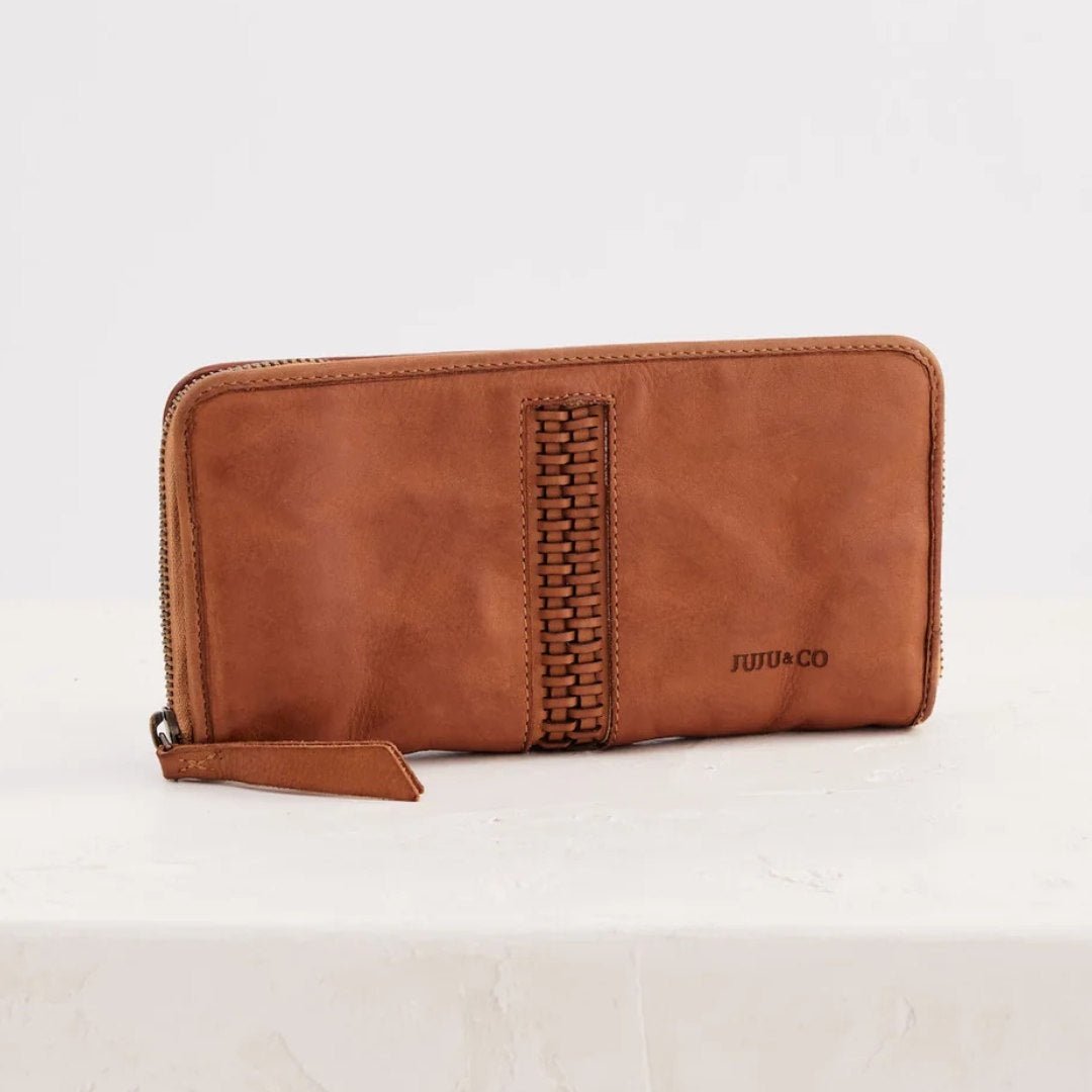 Juju | Braided Zip Wallet | Tan - Suzie Anderson Home