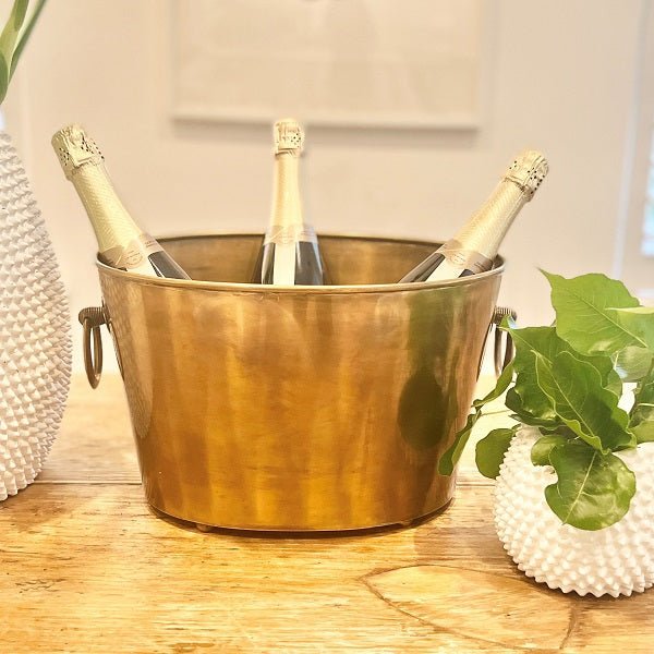Knox Ice Bucket Oval | Brass - Suzie Anderson Home
