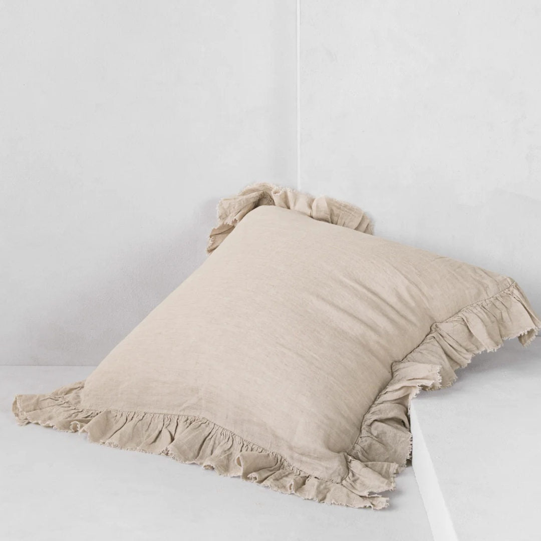Kristine Euro Pillowcase + Ruffle | Sable - Suzie Anderson Home
