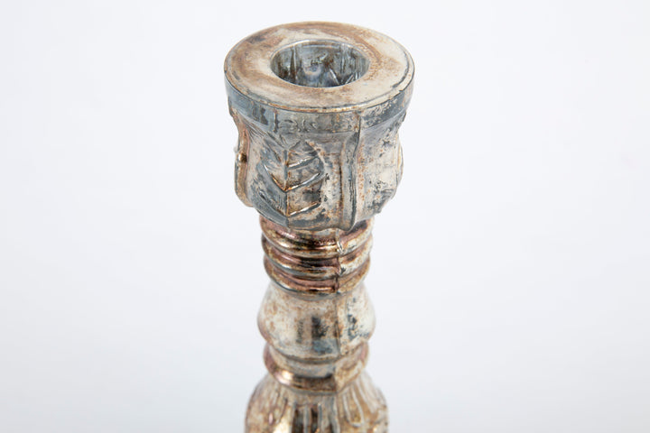 Kummen Mercury Glass Candleholder | Flamant Belgium - Suzie Anderson Home