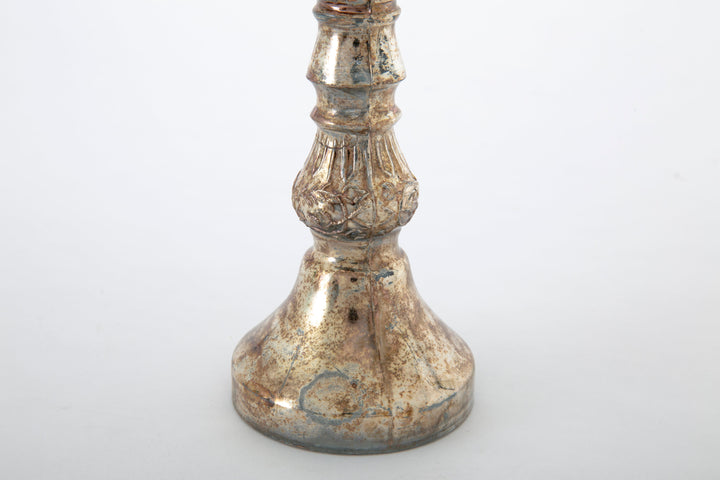 Kummen Mercury Glass Candleholder | Flamant Belgium - Suzie Anderson Home