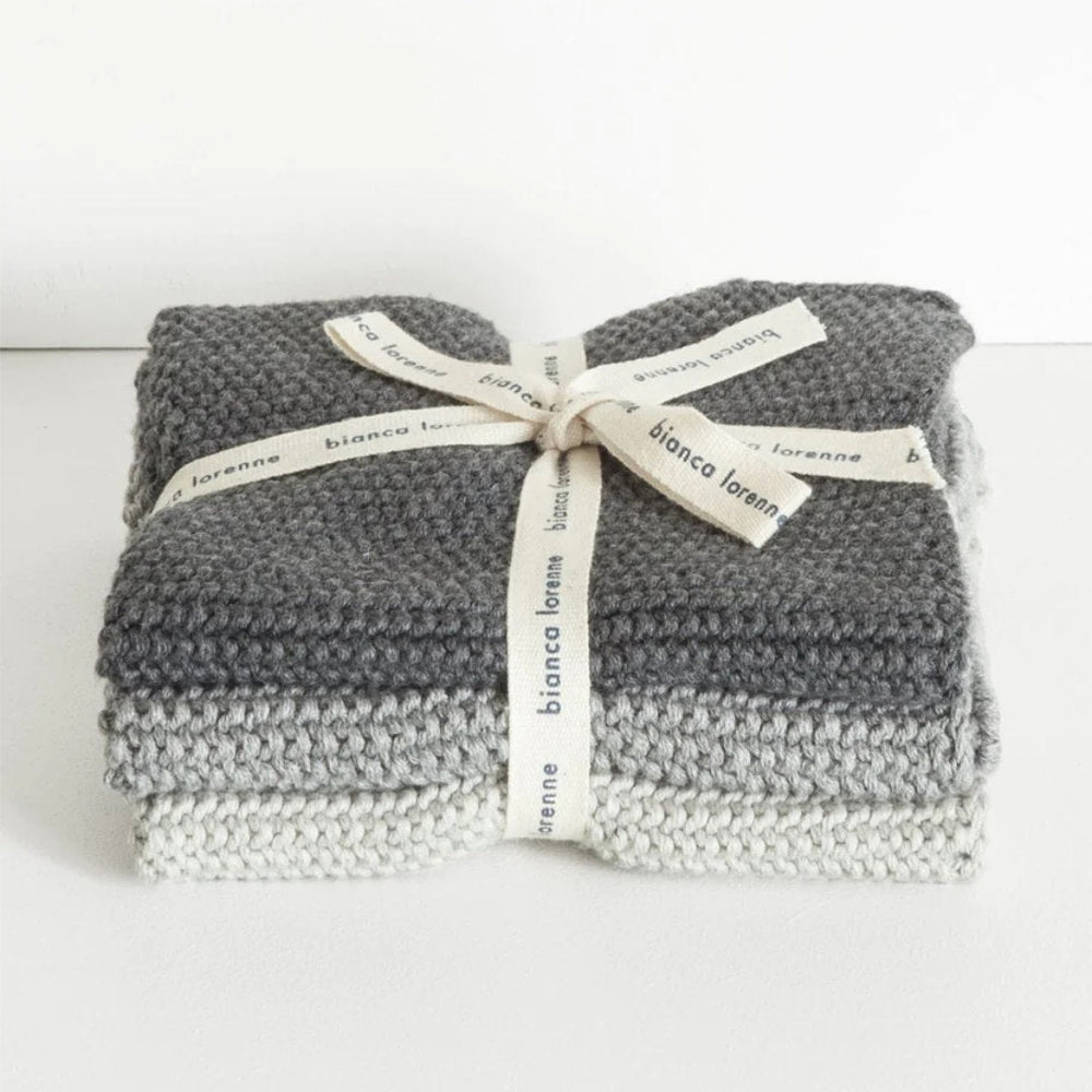 Lavette Washers | Set of 3 | Grey - Suzie Anderson Home