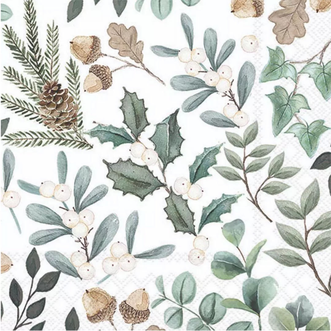 Luncheon Napkin Pk of 20 | Collection of Leaves
