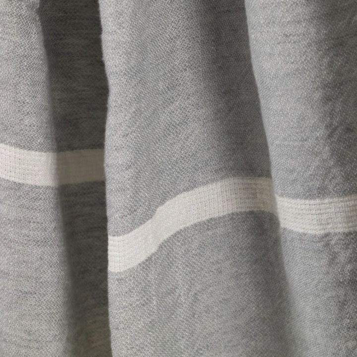 Libeco Linen Belgian Fouta Linen Towel | Ash Stripe - Suzie Anderson Home
